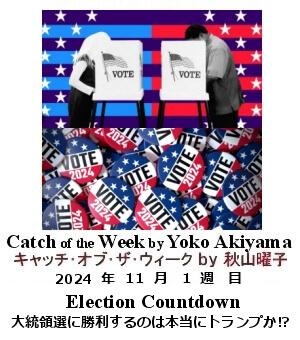 キャッチ・オブ・ザ・ウィーク, ニューヨーク, NY時事トレンド情報, Yoko Akiyama, 秋山曜子,